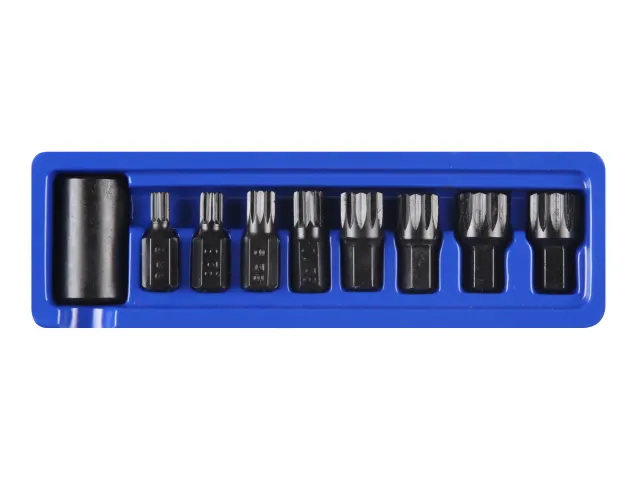 BlueSpot Tools 1/2in Impact Spline Bit Set, 9 Piece - Image 2