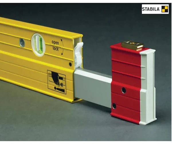Stabila 106T-213 Extendable Spirit Level 3 Vial 213-376cm - Image 9