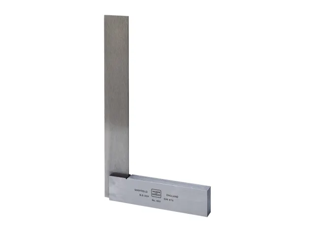 Moore & Wright 4006 Engineer's Square Grade B 150mm (6in) (Retail Packaging)