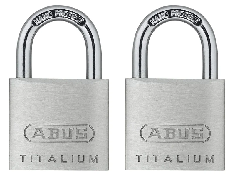 ABUS Mechanical 64TI/30mm TITALIUM™ Padlock Carded Twin Pack - Image 2