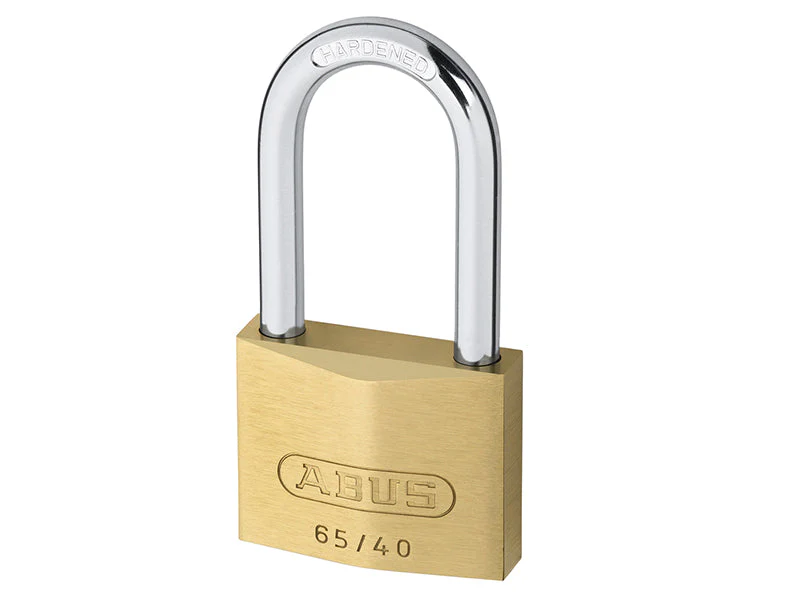 ABUS Mechanical 65/40mm Brass Padlock 40mm Long Shackle Carded - Image 2