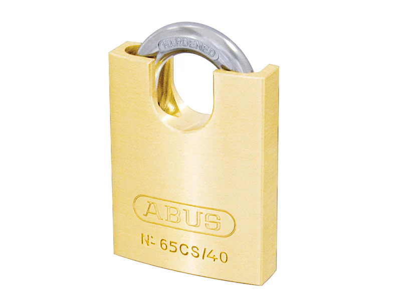 ABUS Mechanical 65CS/40mm Brass Padlock Closed Shackle Carded - Image 2