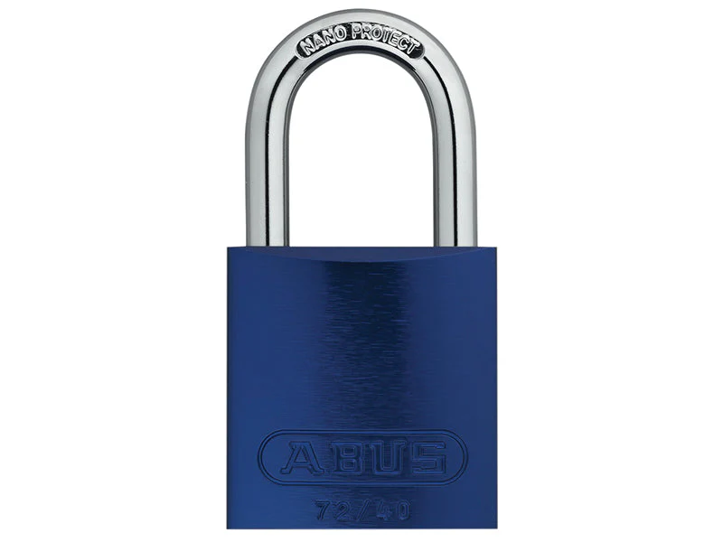 ABUS Mechanical 72/40mm Aluminium Padlock Blue Keyed Alike TT60121 - Image 2