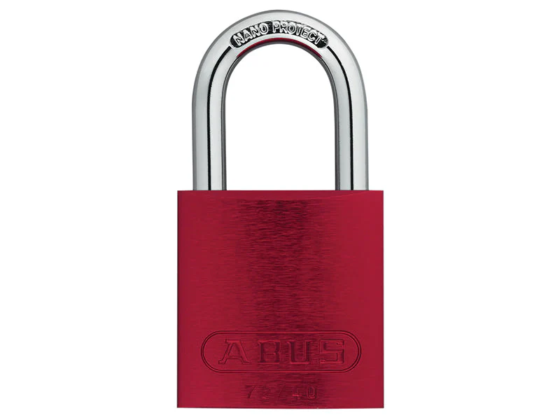 ABUS Mechanical 72/40mm Aluminium Padlock Red Keyed Alike TT02162 - Image 2