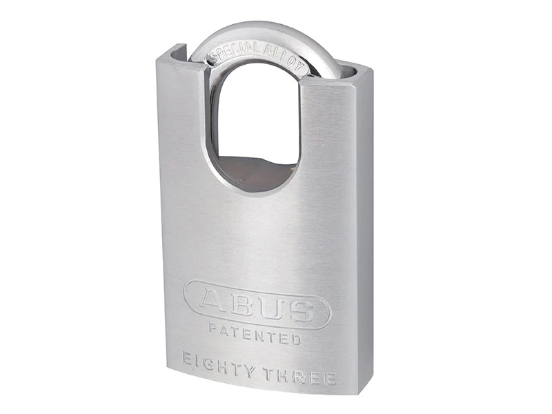 ABUS Mechanical 83/50mm Chrome Plated Brass Padlock Hardened Closed Shackle - Image 2