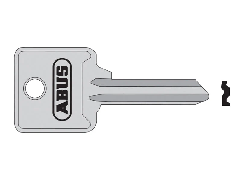 ABUS Mechanical 85/40 40mm Right Hand Key Blank - Image 2