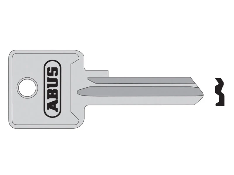 ABUS Mechanical 85/50 50mm +60 Left Hand Key Blank - Image 2