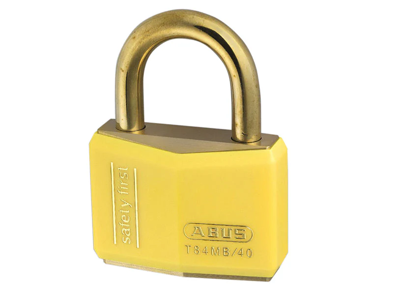 ABUS Mechanical T84MB/40mm Yellow Rustproof Padlock - Image 2