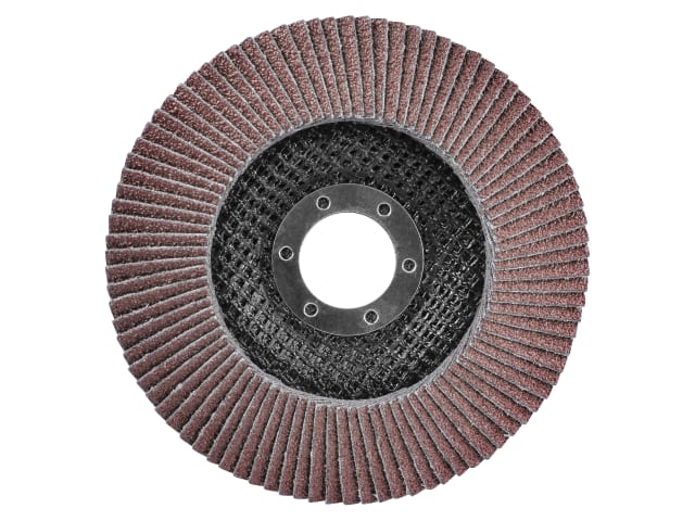 Faithfull Aluminium Oxide Flap Disc 125 x 22mm 120 Grit