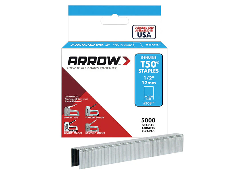 Arrow T50 Staples 12mm (1/2in) (Bulk Pack 5000) - Image 2