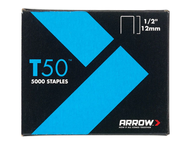 Arrow  T50 Staples 12mm (1/2in) (Pack 5000, 4 x 1250) - Image 2