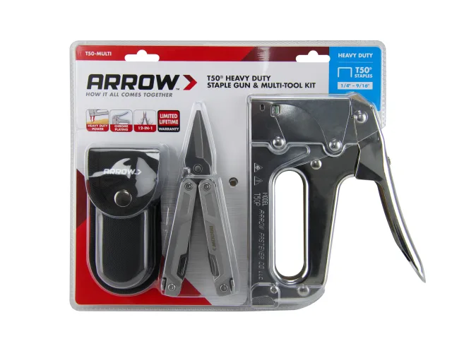 Arrow AT50 Staple Gun with FREE Multi Tool - Image 5
