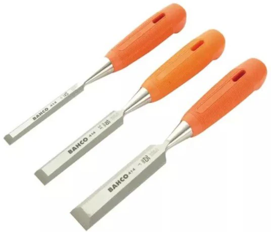 Bahco 414 Bevel Edge Chisel Set, 3 Piece