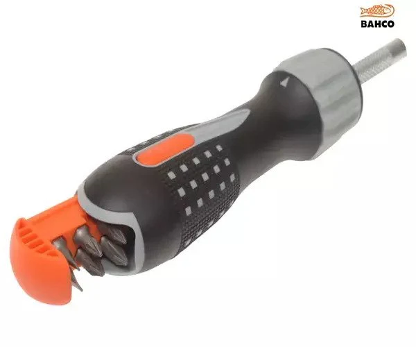 Bahco 808050L LED Ratchet Screwdriver & 6 Bits - Image 2