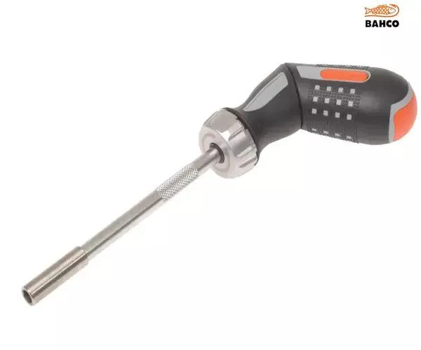 Bahco 808050P Pistol Ratchet Screwdriver & 6 Bits - Image 2