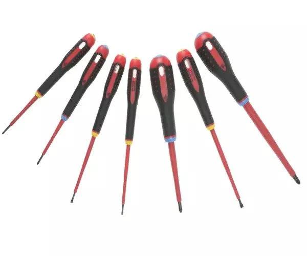Bahco BE-9888S VDE ERGO™ Screwdriver Set, 7 Piece