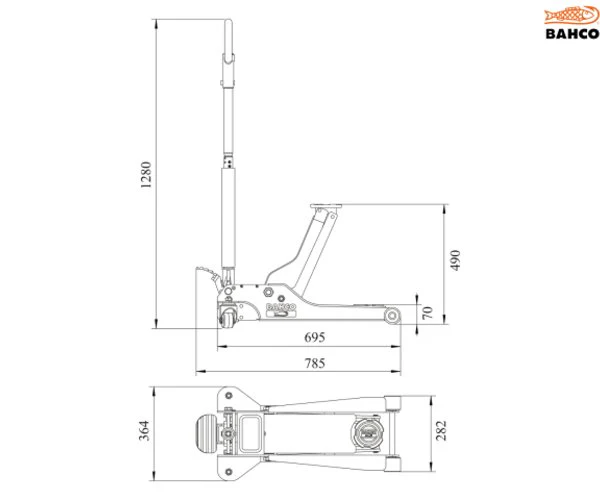 Bahco BH12000 Extra Low Jack 2T - Image 3