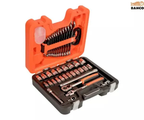 Bahco S400 Socket & Spanner Set of 40 Metric 1/2in Drive - Image 2