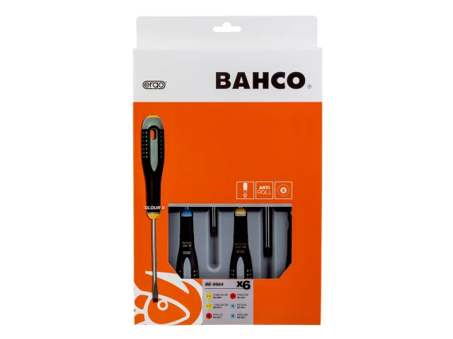 Bahco BE-9884 ERGO™ Screwdriver Set, 6 Piece - Image 2