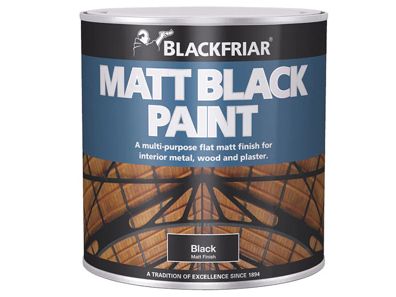 Blackfriar Matt Black Paint 500ml - Image 2