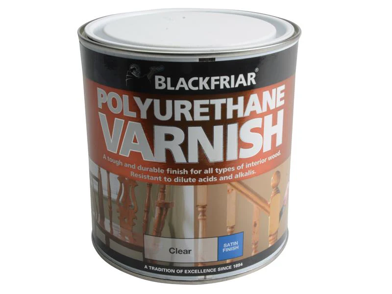 Blackfriar Polyurethane Varnish P100 Clear Satin 1 litre - Image 2