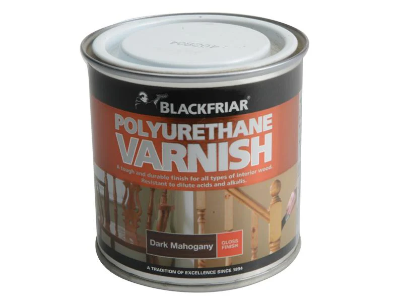Blackfriar Polyurethane Varnish P65 Dark Mahogany Gloss 250ml - Image 2