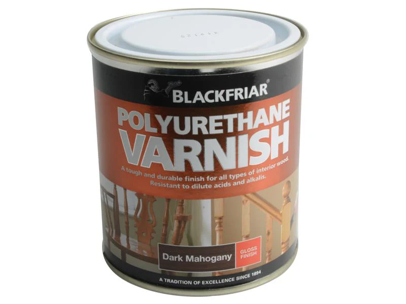 Blackfriar Polyurethane Varnish P65 Dark Mahogany Gloss 500ml - Image 2