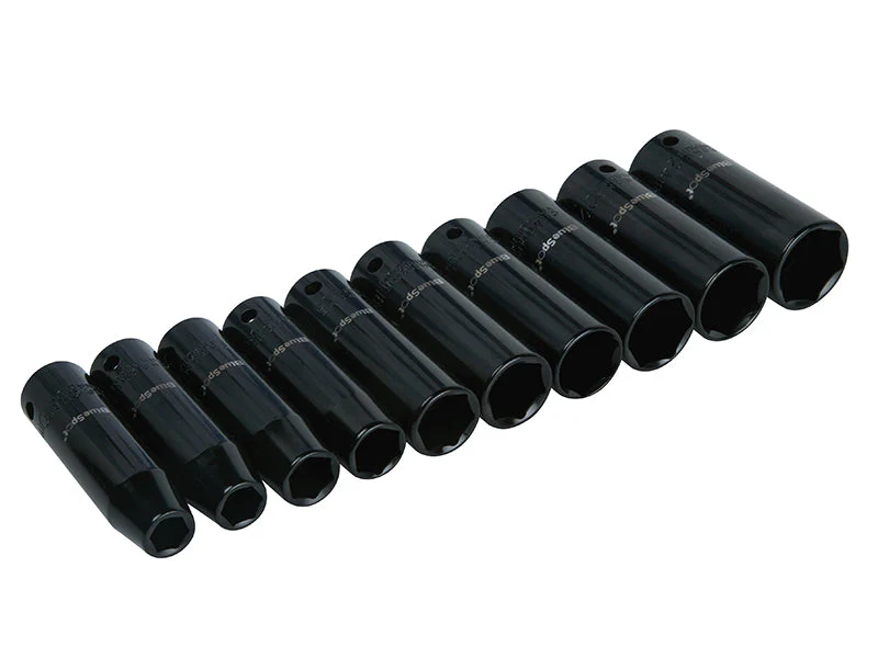 BlueSpot Tools 1/2in Metric Deep Impact Socket Set 10-24mm, 10 Piece - Image 2