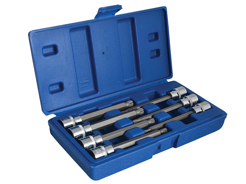 BlueSpot Tools 3/8in Drive Extra Long Spline Socket Bit Set, 7 Piece - Image 2