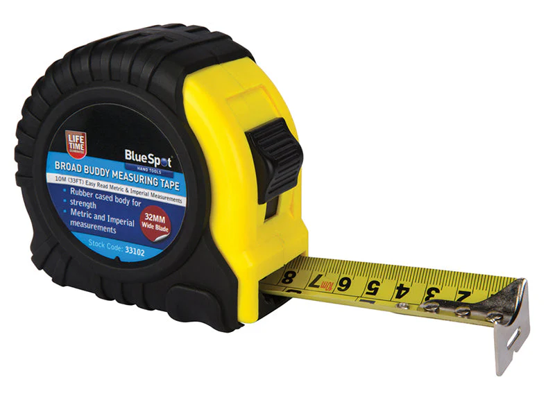 BlueSpot Tools Broad Buddy Pocket Tape 10m/33ft (Width 32mm) - Image 2