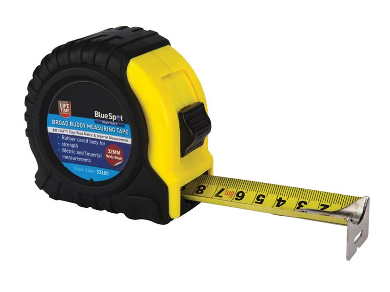 BlueSpot Tools Broad Buddy Pocket Tape 8m/26ft (Width 32mm) - Image 2