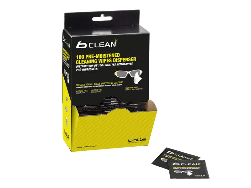 Bolle Safety B100 b Clean Cleaning Tissues Dispenser (Pack 100) - Image 2