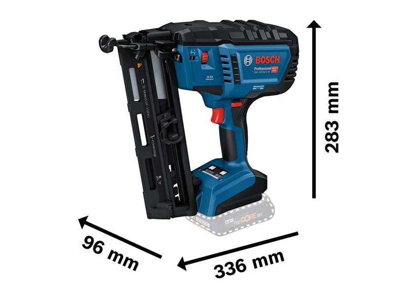 Bosch GNH18V-64-2M BL 16ga Finish Nailer Bare - Image 3