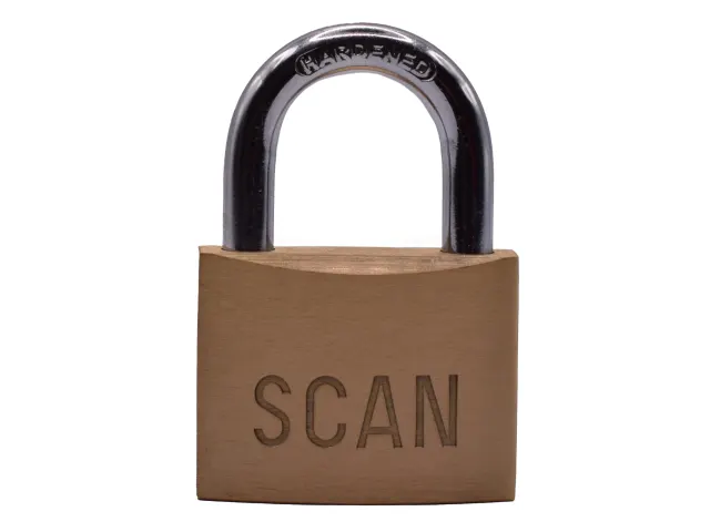Scan Brass Padlock 50mm - Image 2