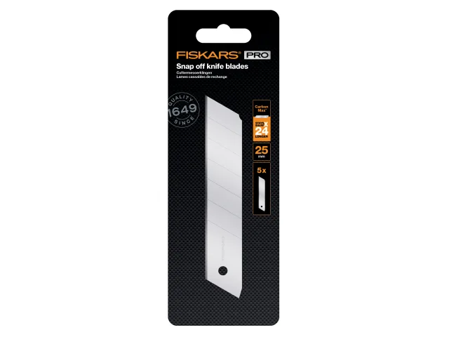 Fiskars CarbonMax Snap-off Knife Blade 25mm (5 Pack) - Image 3