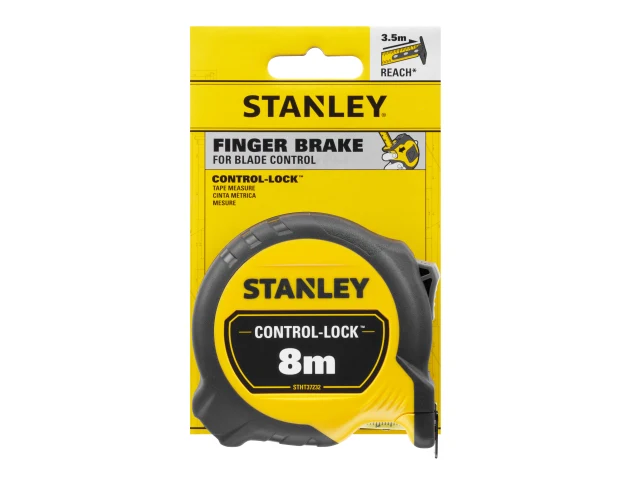STANLEY® CONTROL-LOCK™ Pocket Tape 8m (Width 25mm) (Metric only)