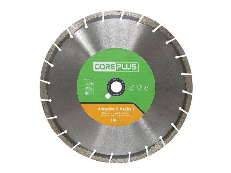 CorePlus AB350 Abrasive & Asphalt Diamond Blade 350mm - Image 2