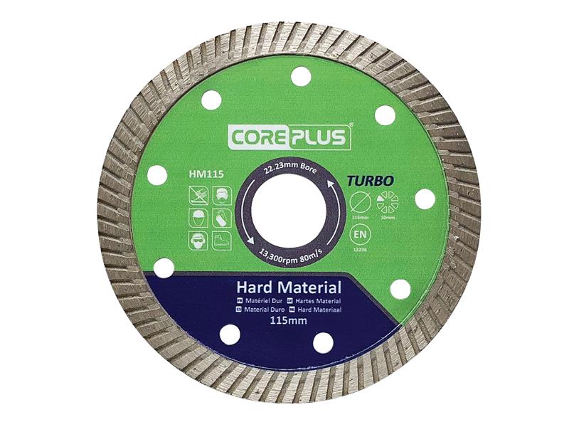 CorePlus HM115 Hard Material Turbo Diamond Blade 115mm - Image 2