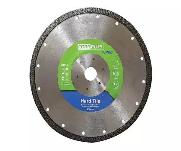 CorePlus HT250 Hard Tile Turbo Diamond Blade 250mm - Image 3