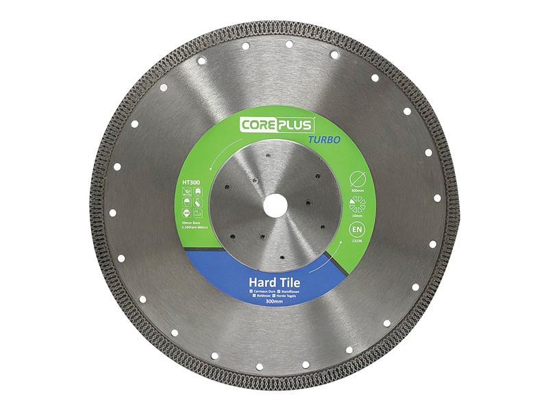 CorePlus HT300 Hard Tile Turbo Diamond Blade 300mm - Image 2