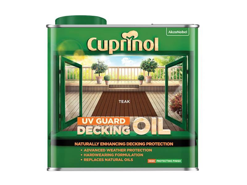Cuprinol UV Guard Decking Oil Teak 2.5 litre - Image 2