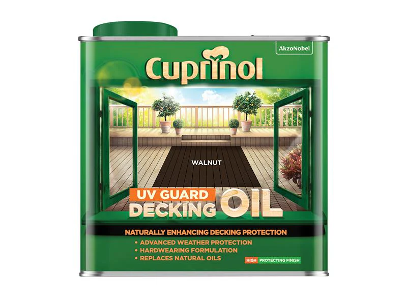 Cuprinol UV Guard Decking Oil Walnut 2.5 litre - Image 2