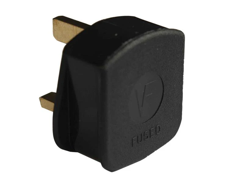 Dencon 3 Pin Rubber Plug 13A Black - Image 2