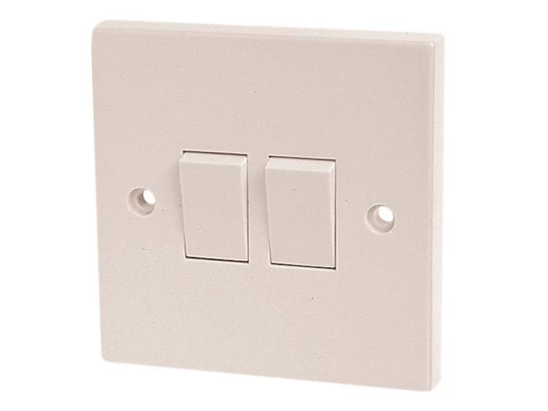 Dencon Light Switch 2-Gang 2-Way 10A