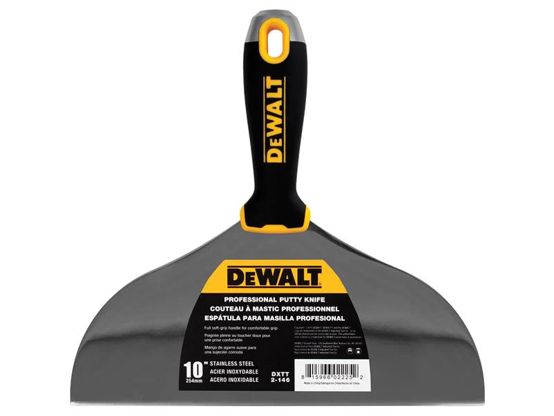 DEWALT Drywall Hammer End Jointing/Filling Knife 250mm (10in) - Image 2