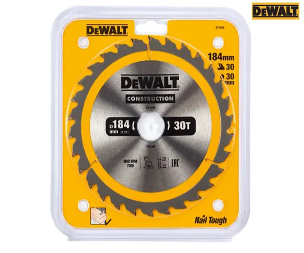 Portable Construction Circular Saw Blade 184 x 30mm x 30T - Image 2