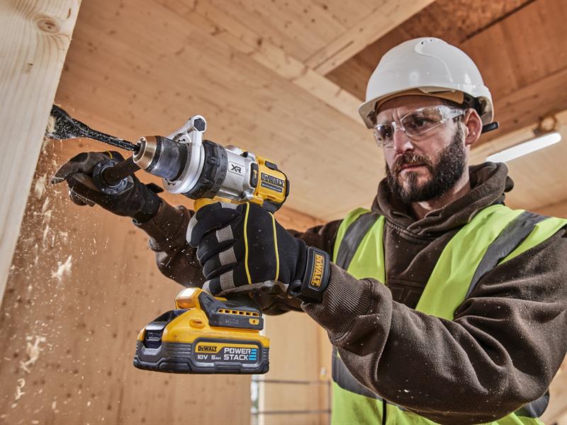 DeWALT Power Tools DCD1007H2T Hammer Drill 18V 2 x 5.0Ah POWERSTACK™ Li-ion - Image 3