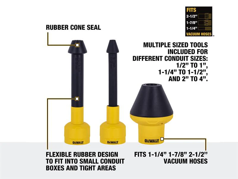 DEWALT Vacuum DXVA00-0301E Conduit Line Puller Kit - Image 2