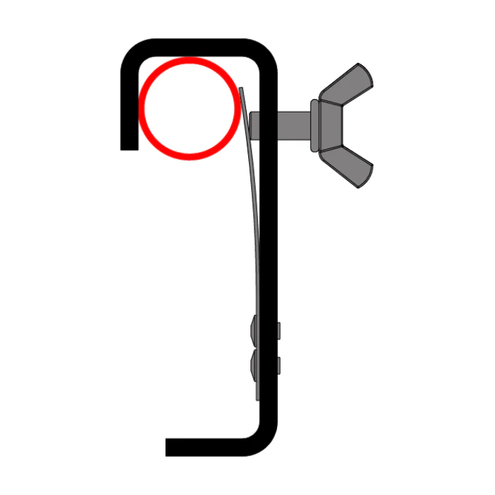Doughty 30mm Hook Clamp c/w Protector Strip - Image 3