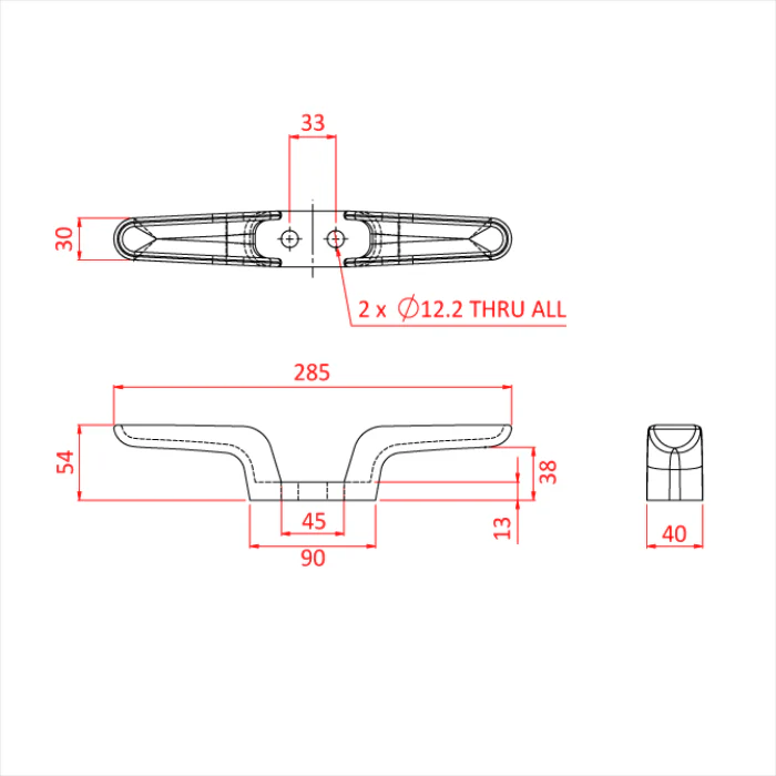 Doughty Flyrail Cleats - Image 4